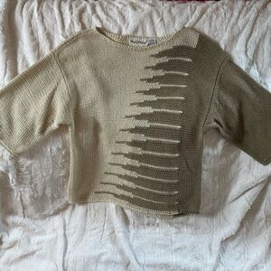 Stylish weathervane vintage Beige Sweater for Women size L